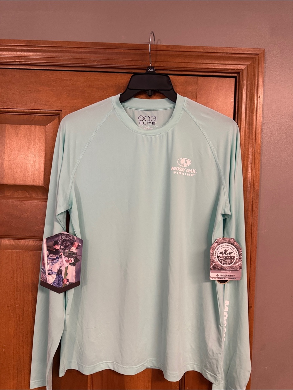 Mossy Oak Mint Green Performance Fishing Shirt